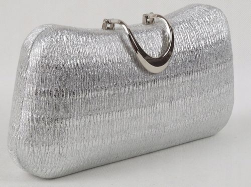 Torebka kopertówka puzderko wieczorowa elegancka wizytowa srebrna na Arena.pl