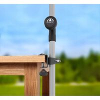 Uchwyt na parasol balkonowy zacisk mocujący parasol do stołu balustrady