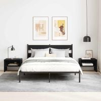 Szafka Nocna 2 pcs Czarny dąb 40 x 40 x 30 cm