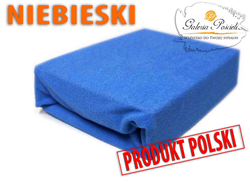 Prześcieradło frotte 140x200cm NIEBIESKI na Arena.pl