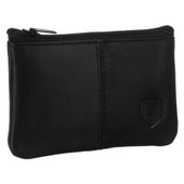 eleganckie, skórzane etui na klucze w czarnym kolorze