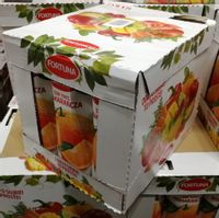 Fortuna Sok pomarańczowy 100% 1l - karton