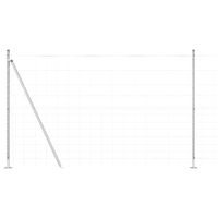 Ogrodzenie pastwiskowe Srebrny 50 x 1.5 m Stal galwanizowana