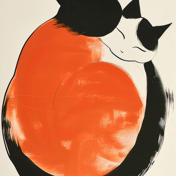 Plakat 40x40cm Yin i Yang Kotów zdjęcie 1