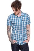 LEE LEE WESTERN SS SHIRT DIPPED BLUE L641CZLA M