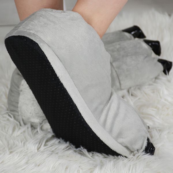 KAPCIE PLUSZOWE SZARE zdjęcie 4