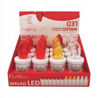 WKŁAD ELEKTRYCZNY 12SZT do znicza 3 kolory WKŁADY