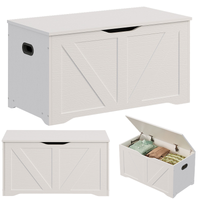 DREWNIANA DUŻA SKRZYNIA DO PRZECHOWYWANIA BIAŁA KUFER NA POŚCIEL LOFT