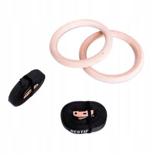 Drewniane kółka do ćwiczeń crossfit BKG02 Bestif na Arena.pl