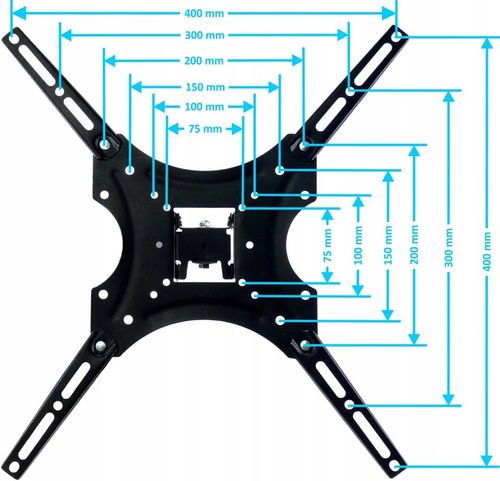 UCHWYT DO TELEWIZORA 32-55" WIESZAK UNIWERSALNY REGULOWANY DO KAMPERÓW na Arena.pl