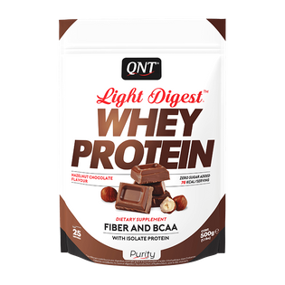 QNT - Light Digest Whey Protein - 500 g czekoladowo-orzechowy