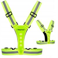 Szelki odblaskowe LED kamizelka do biegania na rower AVENTO