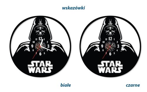 Zegar ścienny z płyty winylowej Star Wars 29.7 na Arena.pl