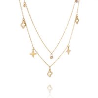 naszyjnik stal chirurgiczna pozłacana 14k gold nst1363