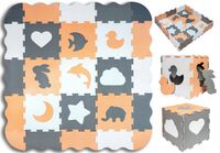 Mata piankowa dla dzieci puzzle piankowe dwustronna duża kojec edukacyjna