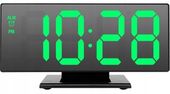 BUDZIK Zegar Z Alarmem Cyfrowy LUSTRO LED Termometr Elektroniczny 9549