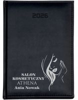 KALENDARZ A4 2026 DZIENNY terminarz z nadrukiem SALON KOSMETYCZNY IMIĘ