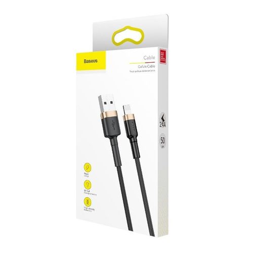 kabel usb lightning  baseus cafule 2a 3m (złoto-czarny) na Arena.pl