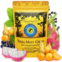 Yerba Mate Green Dragon Fruit Smoczy Owoc Wilkakora Wiśnia Miechunka 0,5kg