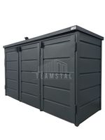 Zabudowa koszy na śmieci obudowa kubłów 207x80x120 cm 3x240L TS603