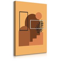 Obraz Do Sypialni Rośliny Zachód Słońca Styl Boho Natura 60cm x 90cm