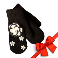 rękawiczki cute czarne rek118