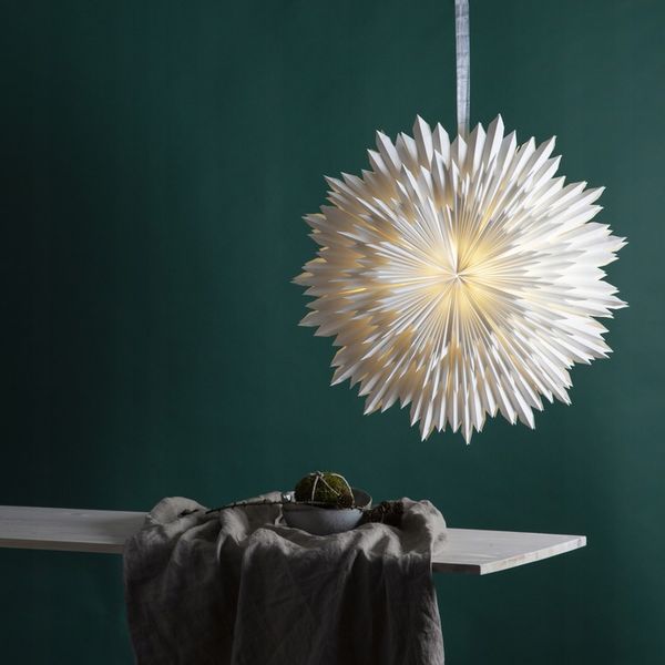 Gwiazda wisząca biała ICE 70 cm zdjęcie 16