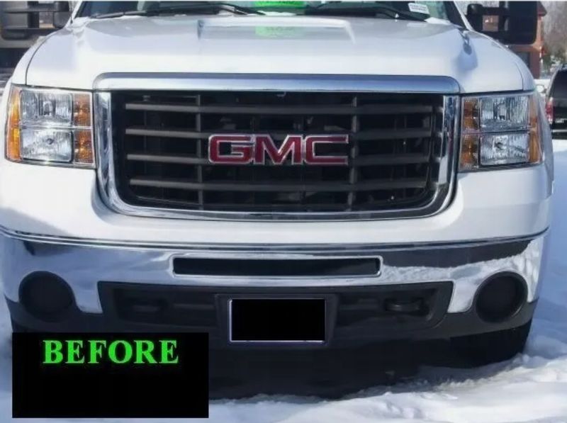 2007-2013 GMC Sierra 2500 3500- LIstwy chrom grill chromowan zdjęcie 1