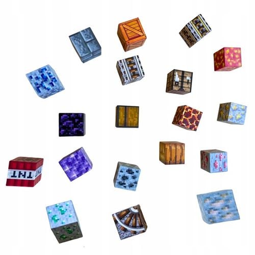 KLOCKI MAGNETYCZNE SZEŚCIANY ZESTAW 100 KLOCKÓW + 1 LUDZIK BLOKI PIKSELE na Arena.pl