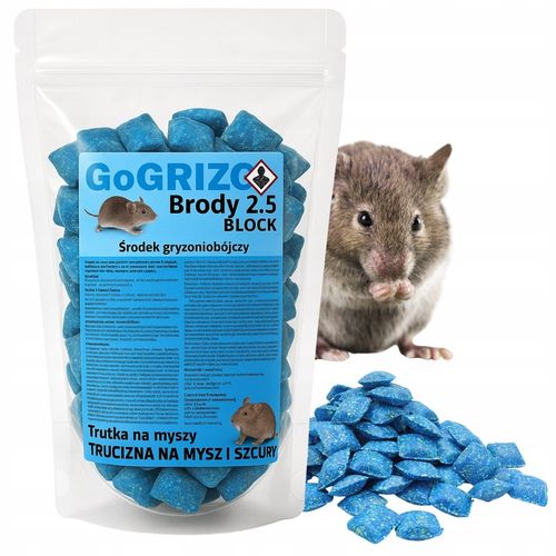 MOCNA TRUTKA NA SZCZURY MYSZY BRODIFAKUM KOSTKA WOSKOWA NA GRYZONIE na Arena.pl