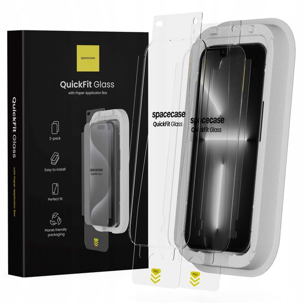 Spacecase QuickFit Glass iPhone 13/13 Pro/14/SE4 (2025) zdjęcie 1