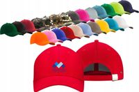 Czapka 6 panelowa zamszowana TWÓJ HAFT LOGO NAPIS firmowa reklamowa 5 sztuk