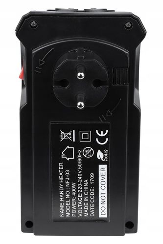 MOCNY GRZEJNIK ELEKTRYCZNY OGRZEWACZ MINI FARELKA HEATER Z DMUCHAWĄ na Arena.pl