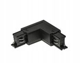 Łącznik Szynowy Kątowy Czarny 90 Stopni 3 Fazowy