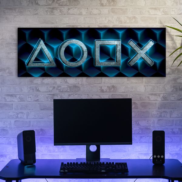 Obraz na płótnie, Symbole gry 150x50 150x50 zdjęcie 2