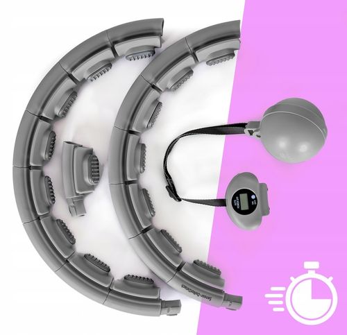 Hula-hop ODCHUDZAJĄCE z LICZNIKIEM KOŁO z obciążeniem WYPUSTKAMI na Arena.pl