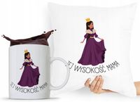 Zestaw Poduszka + Kubek Dzień Mamy Matki Prezent Z Nadrukiem Ze Zdjęciem