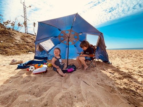 Parasol ogrodowy parawan plażowy XXL 220cm BPL01 Bestif na Arena.pl