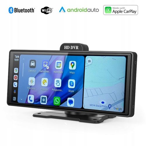 RADIO STACJA MULTIMEDIALNA MONITOR APPLE CARPLAY ANDROID AUTO DVR 2 KAMERY na Arena.pl