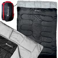 ŚPIWÓR PODWÓJNY XXL 220x150cm DWUOSOBOWY TURYSTYCZNY ZIMOWY KOŁDRA CIEPŁY