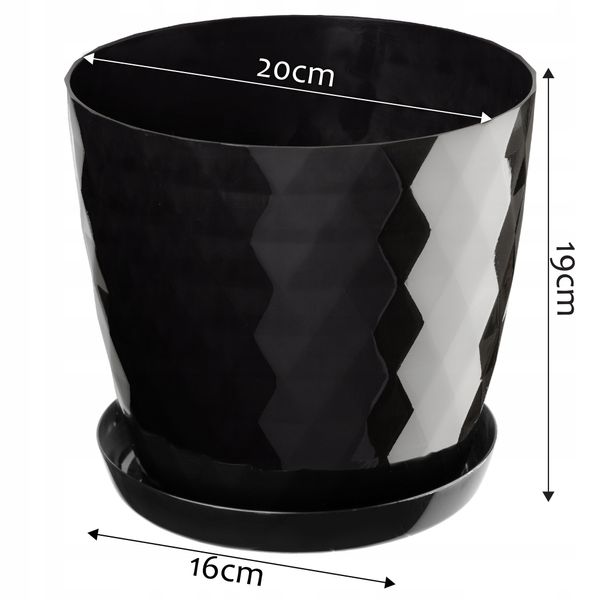 DONICZKA OSŁONKA Z PODSTAWKĄ DONICA 20cm 9X KOLOR zdjęcie 9