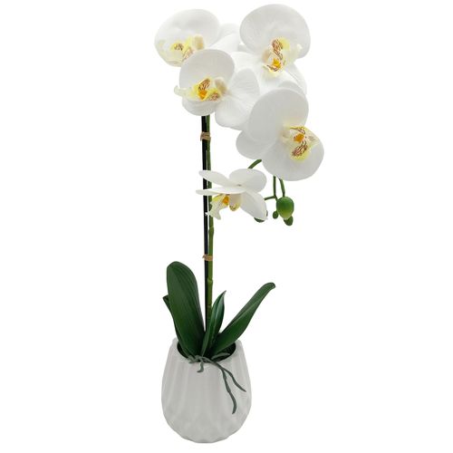 STORCZYK W DONICZCE ORCHIDEA SZTUCZNY STORCZYK BIAŁY WYSOKI 50cm na Arena.pl
