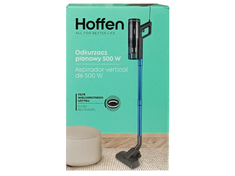 Bezworkowy odkurzacz pionowy Hoffen 500W zdjęcie 5