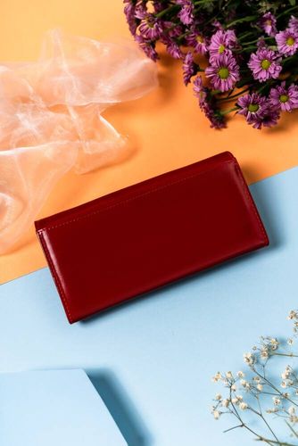 elegancki, skórzany portfel damski na zatrzask - lorenti na Arena.pl