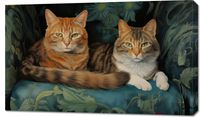 Obraz 100x60cm Koty na Fotelu