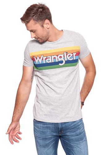 WRANGLER RAINBOW TEE MID GREY MEL W7A80FQ37 M na Arena.pl
