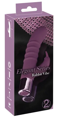 elegant series rabbit vibe fioletowy 15 trybow - silikonowy, ładowalny na Arena.pl