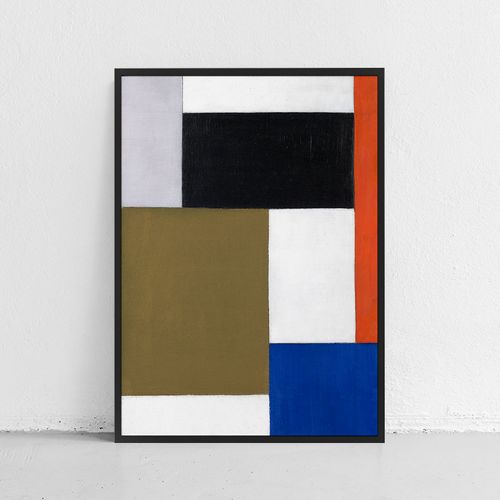 Plakat w ramce kompozycja geometryczna 61x91 cm w czarnej ramie na Arena.pl