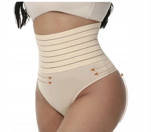 Majtki WYSZCZUPLAJĄCE korygujące BRZUCH bawełna XL na Arena.pl