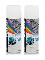 CYNK W SPRAYU + ALUMINIUM PULSAR OCYNK PODKŁAD ANTYKOROZYJNY 400 ml x2